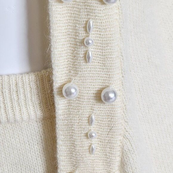 Lew Magram 2 PC Creme Lambswool/Angora/Nylon Blend Skirt Set, Women's Medium - Picture 3 of 12